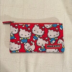 Hello Kitty Red and Blue Zipper Pouch